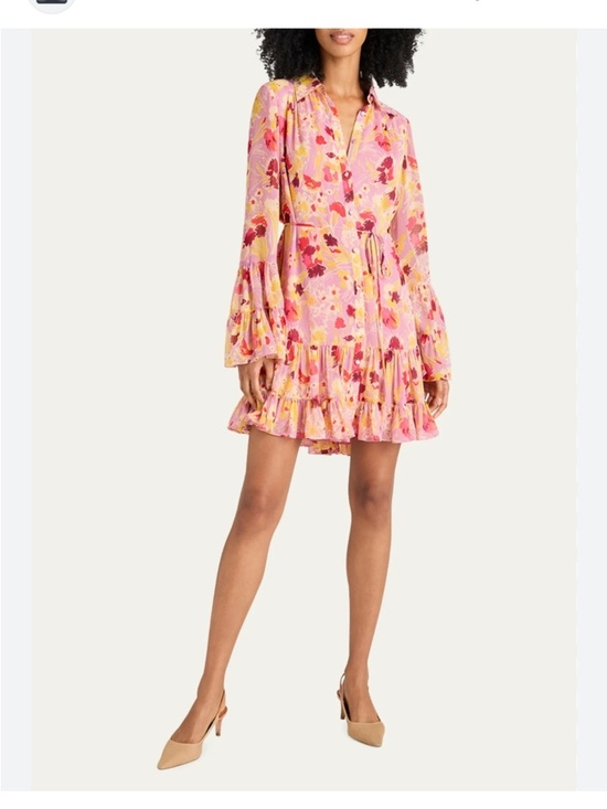 Cinq à Sept Dresses & Skirts - Cinq À Sept Womens Tossed Floral Lyra Dress, mauve orchid 6